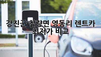 강진군 칠량면 영동리 렌트카 최저가 비교