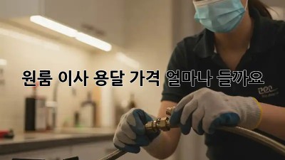 원룸 이사, 용달 가격 얼마나 들까요?